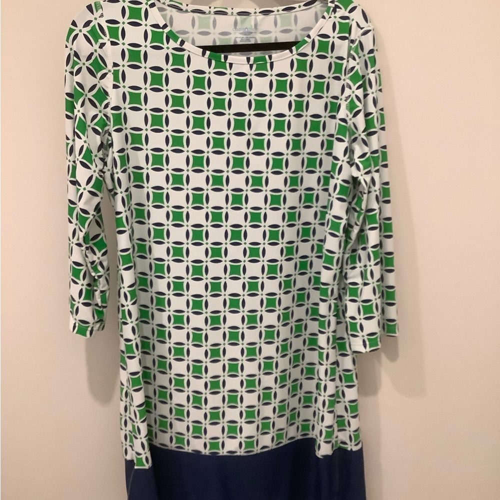 Cabana life short dress with side zippers. XL